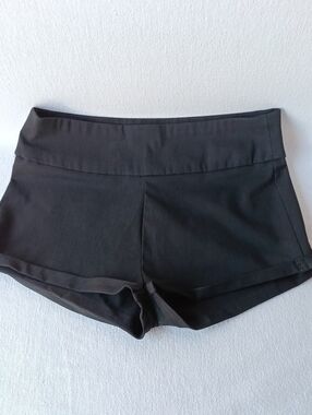 Women’s Black High-Waist Short Shorts